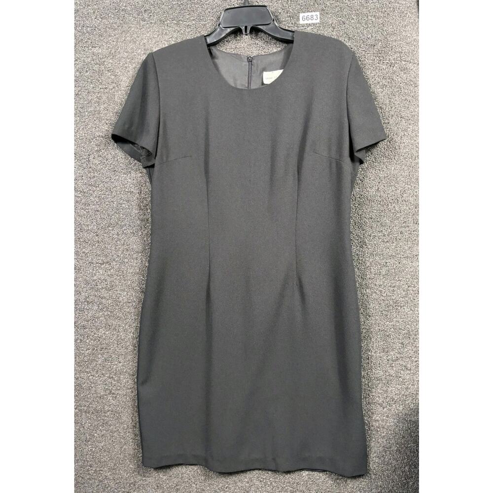 Sport Collection Sheath Dress Womens Size 12 Black Short Sleeve Lined